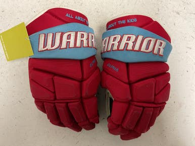 Used Warrior Alpha Pro Madison Capitols Junior Gloves Red And Black 12" 11855-s000205958