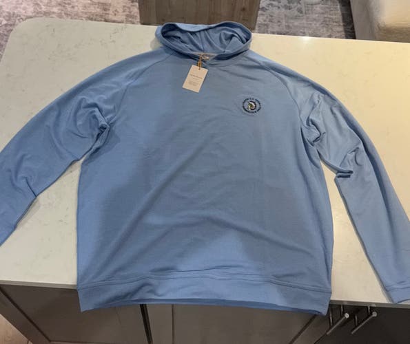 Peter Millar 126 US Open Shinnecock Hills Blue Hoodie Mens M NWT