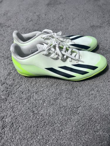 Green Unisex Size M 9.5 (W 10.5) Adidas Crazyfast Indoor Cleats (Used)
