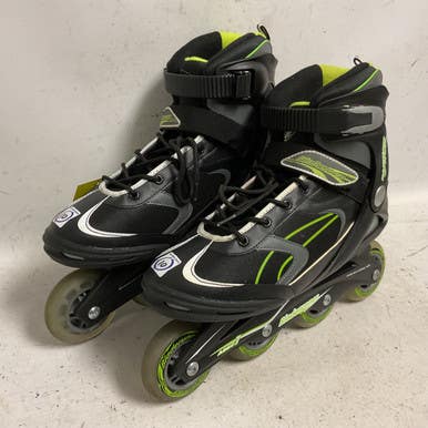 Used Rollerblade ADVANTAGE PRO XT Senior Rec Fitness Skates Black Senior 10 11855-S000205427