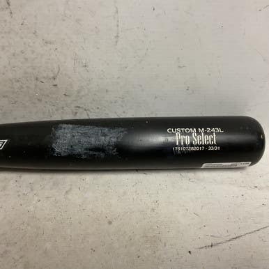 Used Viper CUSTOM M-243L PRO SELECT BB/SB Wood Bat Black 33" 11855-S000205295