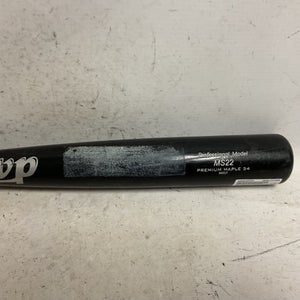 Used BWP PROFESSIONAL MODEL MS22 BB/SB Wood Bat Black 34" 11855-S000205297