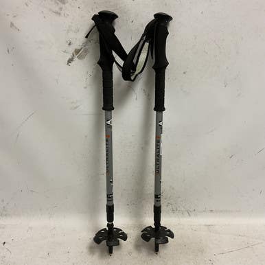 Used Atlas COMPACT ULTRALITE Mens XC Ski Poles Black And Grey Snow Shoe Pole 11855-S000205333