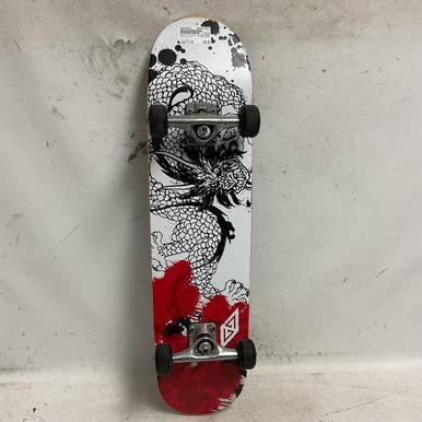 Used Powell Peralta GOLDEN DRAGON Complete Skateboard White 7 1/2" 11855-S000205326