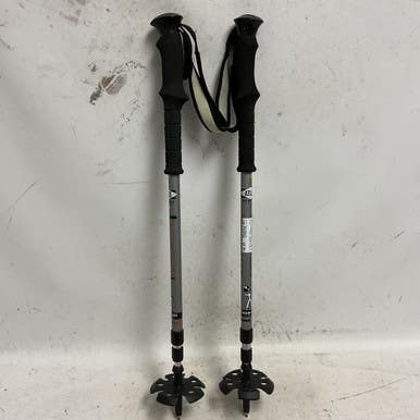 Used Atlas COMPACT ULTRALITE Mens XC Ski Poles Black And Grey Snow Shoe Pole 11855-S000205334