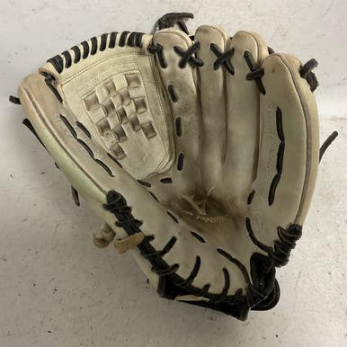 Used Mizuno GMVP 1200PF3W RH Throw Fastpitch Gloves Black And Tan 12" 11855-S000202671