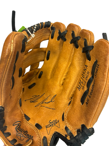 Used Rawlings MPL105NA 10.5 IN BB/SB Glove RH Throw Brown 10 1/2" 11682-S000129976
