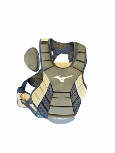 Used Mizuno SAMURAI Catchers Chest Protector Navy Blue Youth 11682-S000134462
