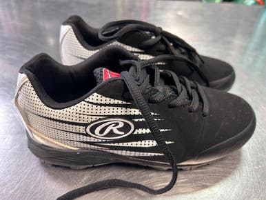 Used Rawlings CLEAT BB/SB Cleats Black Junior 01 11868-S000070235