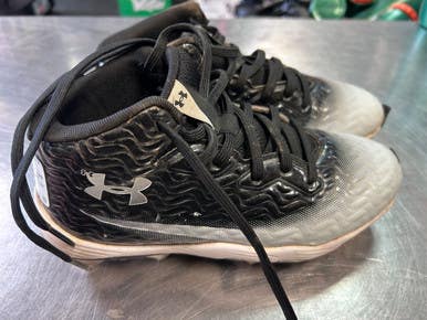 Used Under Armour YOUTH CLEAT BB/SB Cleats White Junior 03 11868-S000070240