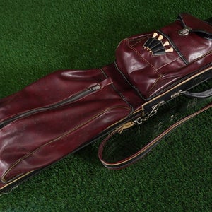 Vintage All Star Sports Burgundy Sunday / Carry Bag 5-Way Lightweight ~ Wow!!