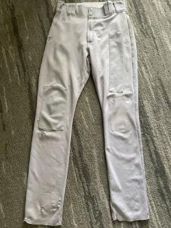 MLB Gray Men's Size 33 Adult Majestic Game Pants (Used - 5 Patches)