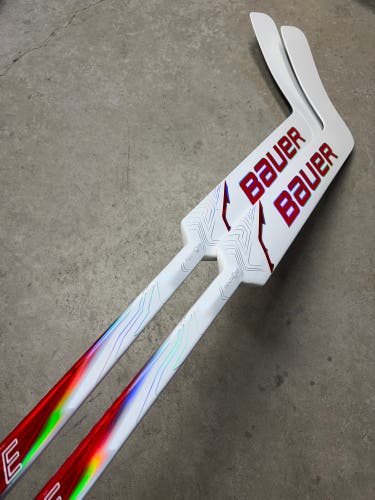 2 PACK Left Hand 25” Bauer Flylite Goalie Stick CHL Pro Stock (New)