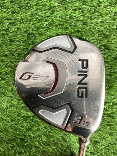 Ping G20 Fairway 3 Wood 15* With Senior Flex Graphite Shaft