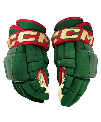 CCM HG97 Pro Stock 14" Hockey Gloves Wild Green 2006