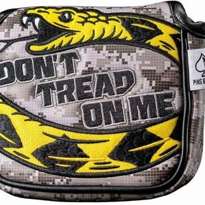 Pins & Aces Don't Tread On Me 2.0 Mallet Putter Headcover (Grey) Golf 2025 NEW