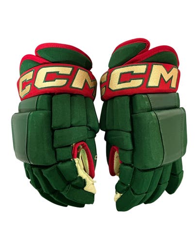 CCM HG97 Pro Stock 14" Hockey Gloves Wild Green 2007