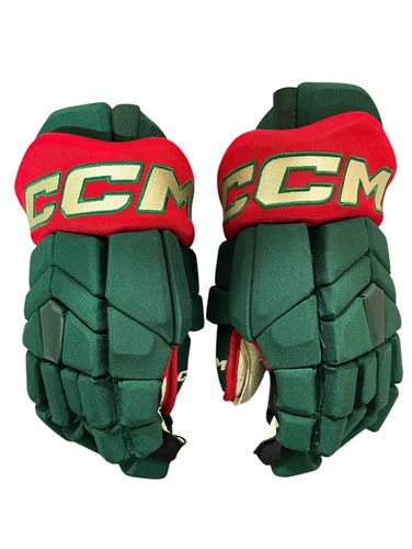 CCM HGTKPP Pro Stock Hockey Gloves 14” Green WILD 2008