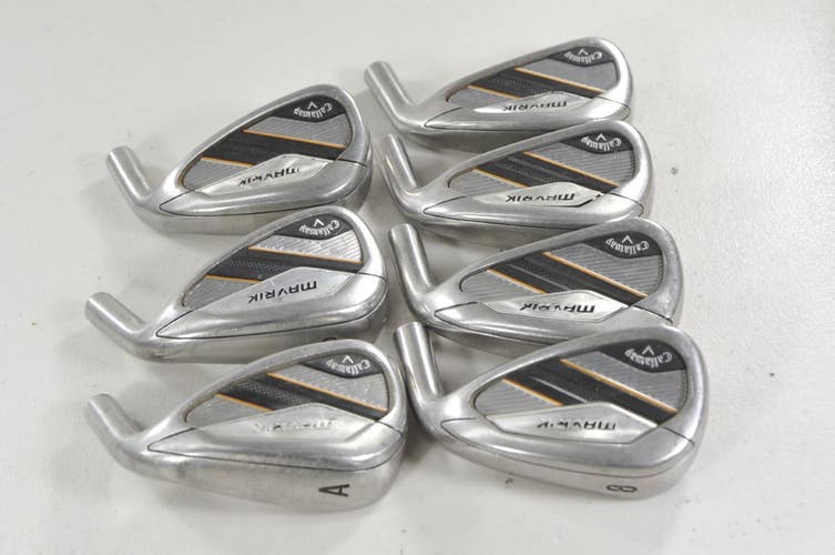 Callaway Mavrik 5-PW,AW Iron Set HEADS ONLY # 219892