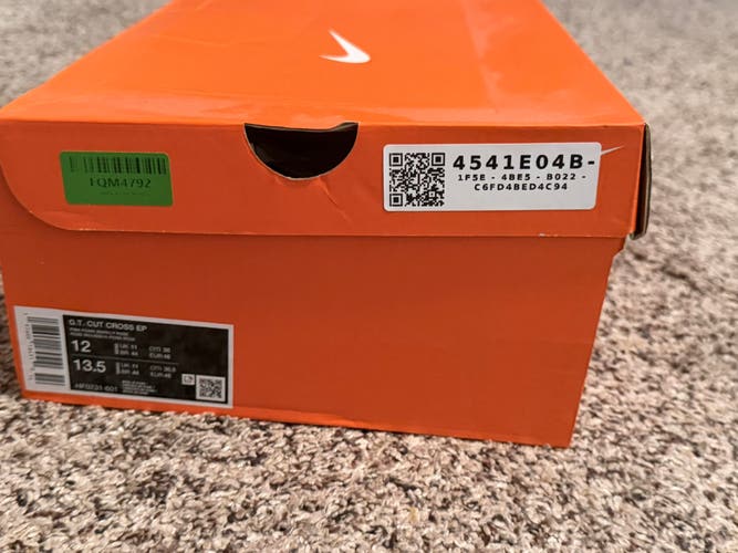 Men's Size M 12.0 (W 13.0) Nike GT Cut Shoes (Used)