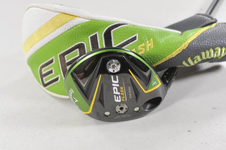 LEFT HAND Callaway Epic Flash Sub Zero 13.5* 3+ Fairway Wood Stiff Flex # 220776