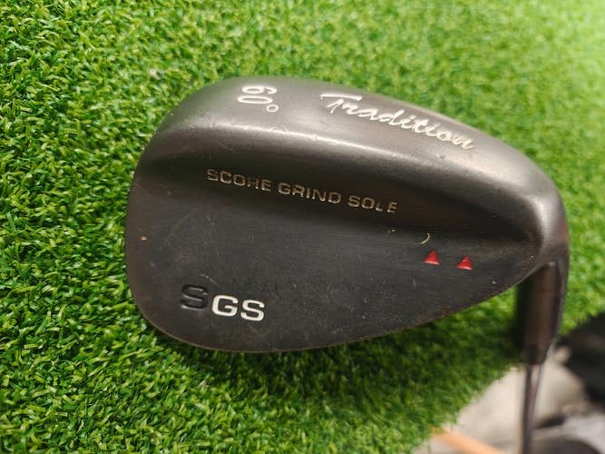 Gigagolf SGS Score Grind Golf 60 Degree Lob Wedge Black Tradition
