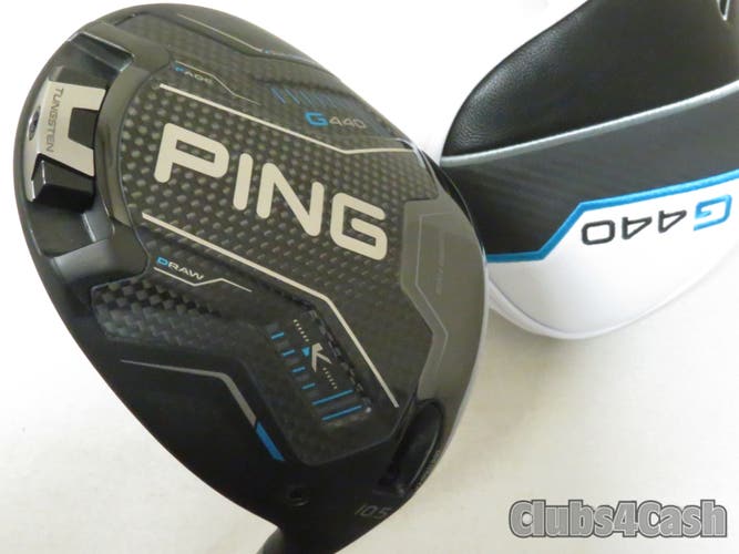 PING G440 K Driver 10.5 TOUR 2.0 Black 65 Stiff Flex +Cover .. Shop Wear