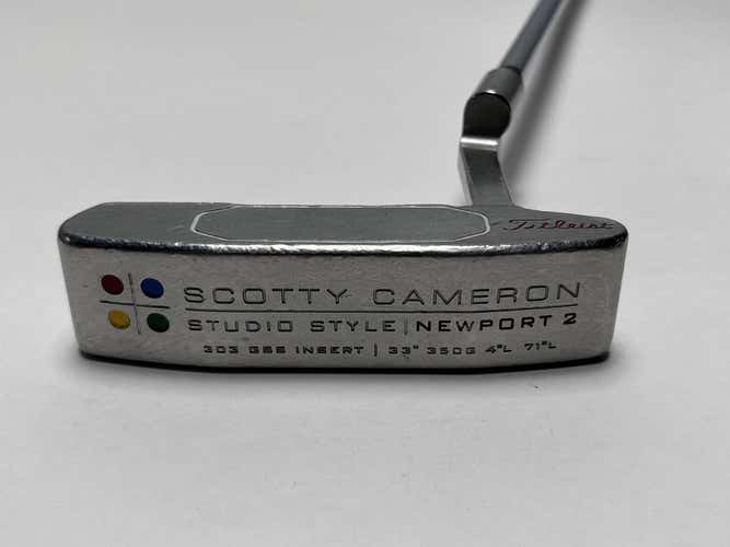 Scotty Cameron Studio Style Newport 2 Putter 34" SuperStroke Flatso 1.0 Mens RH