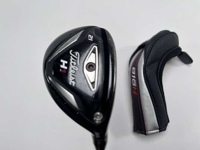 Titleist 816 H1 Hybrid 21* Aldila Rogue max 85g Stiff Graphite Mens RH HC