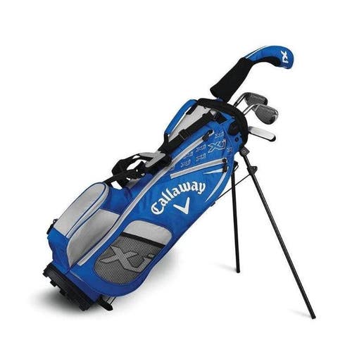 Callaway XJ-1 4 Club Kids Golf Set LH Ages 3-5 Blue (38-46" tall) Left Hand NEW!