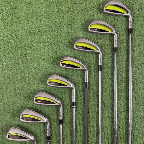 READ Nike Slingshot 4D SS Iron Set 4-PW AW Superlite Stiff Flex Steel