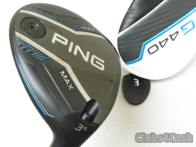 PING G440 Max Fairway 15 3 Wood Mitsubishi Kai'li White 70 X +Cover MINT