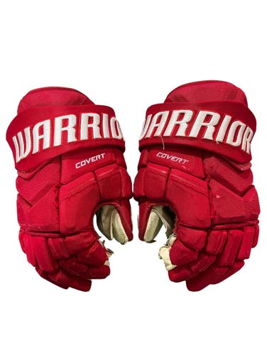 Warrior Covert Pro Allen Americans Pro Stock Hockey Gloves 13” Red (Used) 1967