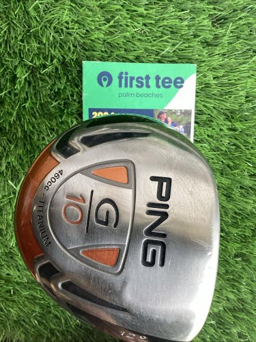 Ping G10 Titanium Driver 12* With Soft Regular Seniors Graphite Shaft
