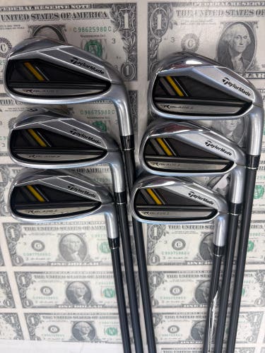 Men's 2012 TaylorMade Rocketbladez Right Handed Iron Set Regular Flex Graphite Shaft (Used)