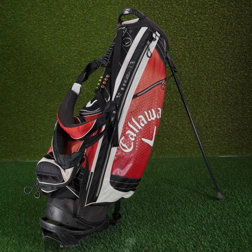 Callaway XTT Xtreme Stand Golf Bag Black / Red / White 7-Way Divider+Dual Strap