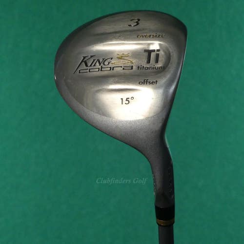 King Cobra Ti Oversize Offset '98 Fairway 15 3 Wood Factory Graphite Stiff