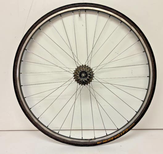 Vintage Wolber Super Champion Alpine 6-Speed 700C Rear Wheel Shimano 600 +Tire