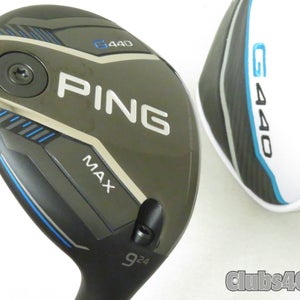 PING G440 MAX Fairway 23°  9 Wood TOUR 2.0 Chrome 75 Regular Flex +Cover .. MINT