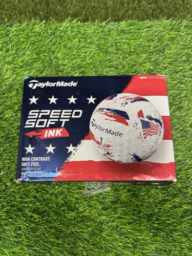 New TaylorMade Golf SPEEDSOFT Ink Balls Blue ONE Dozen