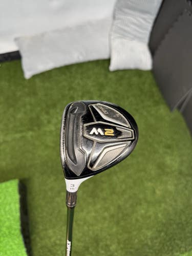 Lefty TaylorMade M2 3 Wood 15* Aldila NV 65g Stiff Flex Shaft RH