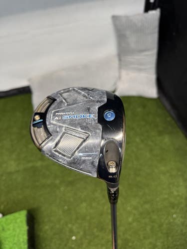 Callaway Paradym Ai Smoke Max Driver 9* HZRDUS Green 55g Stiff Flex RH W HC