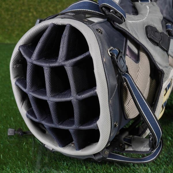Original Nike SasQuatch Stand Golf Bag Navy / Gray 14-Way Dual