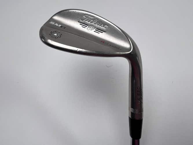 Titleist Vokey SM6 Steel Grey Lob Wedge LW 58* 12 Bounce Wedge Steel Mens RH