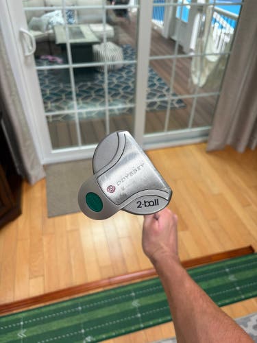 Men's Odyssey 2 Ball Mallet Right Handed Putter Steel Shaft 34" (Used)