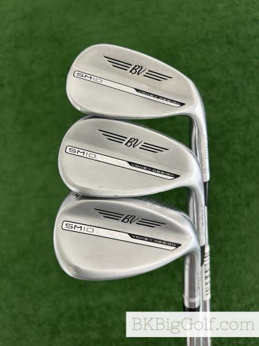 Titleist Vokey SM10 Chrome 3 Wedge Set (52, 56, & 60 Degrees)