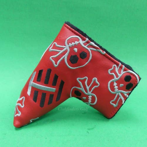 Bettinardi Skull & Bones T Hive Tour Only Red/Black/Grey Blade Putter Headcover