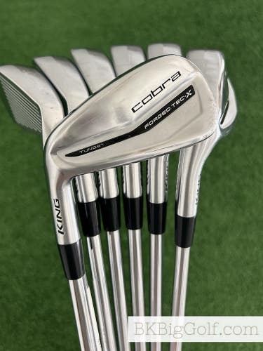 LH Cobra King Forged Tec X 23 Iron Set 4-P / KBS $-Taper 130 Extra Stiff