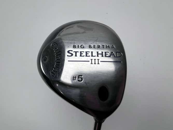 Callaway Steelhead III 5 Fairway Wood 18* System III Uniflex Steel Mens RH