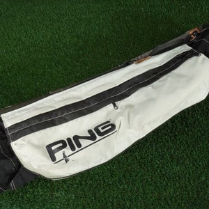 Vintage Original Ping Sunday / Carry Golf Bag Black / White 4-Way Lightweight